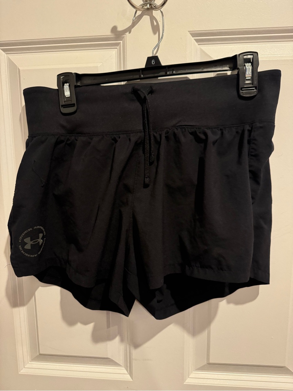 Under Armour Black Women's Athletic Shorts with Drawstring Waist